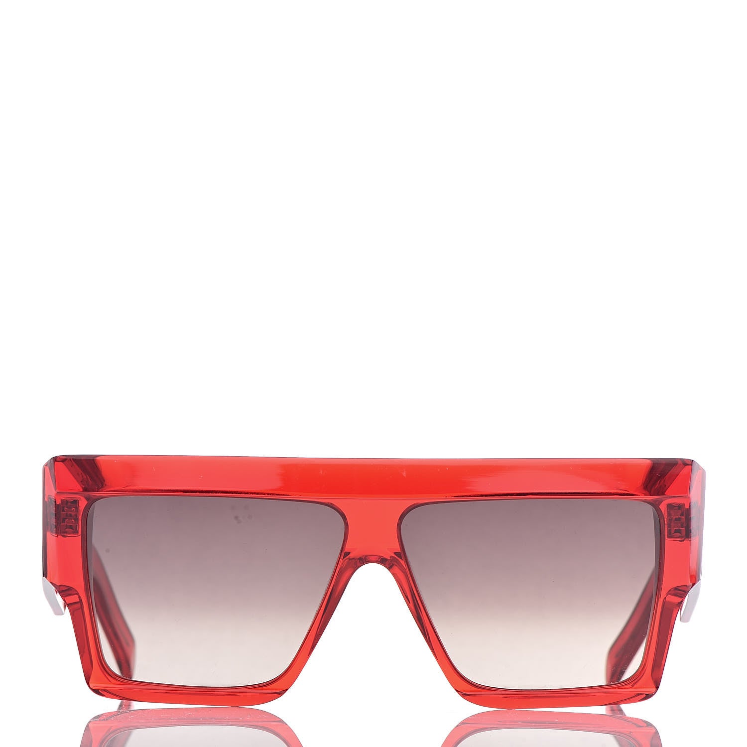 Celine Acetate Squared Sunglasses CL 400301 Red 4 of 14