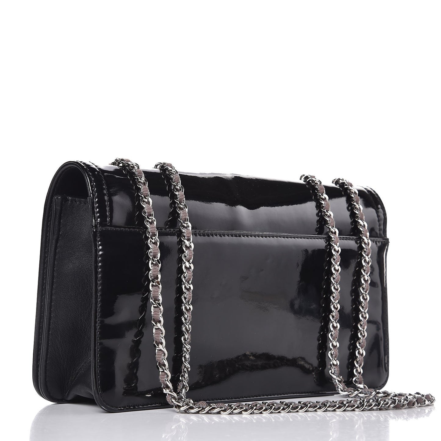 Vinyl Small Lipstick Flap Black
