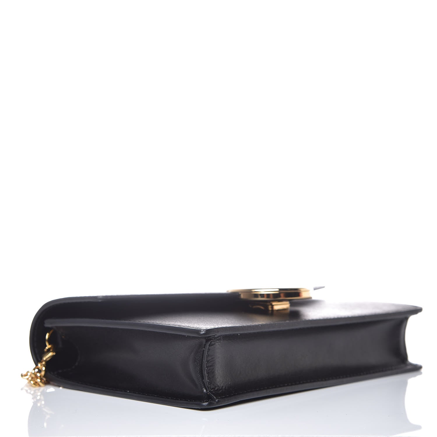 Fendi Vitello Liberty Lucido F is Fendi Medium Envelope Wallet on Chain Black 4 of 8