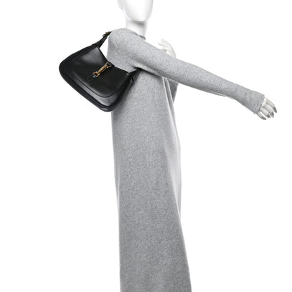 Gucci Boarded Dyana Lux Calfskin Small Jackie 1961 Hobo Black 2 of 10