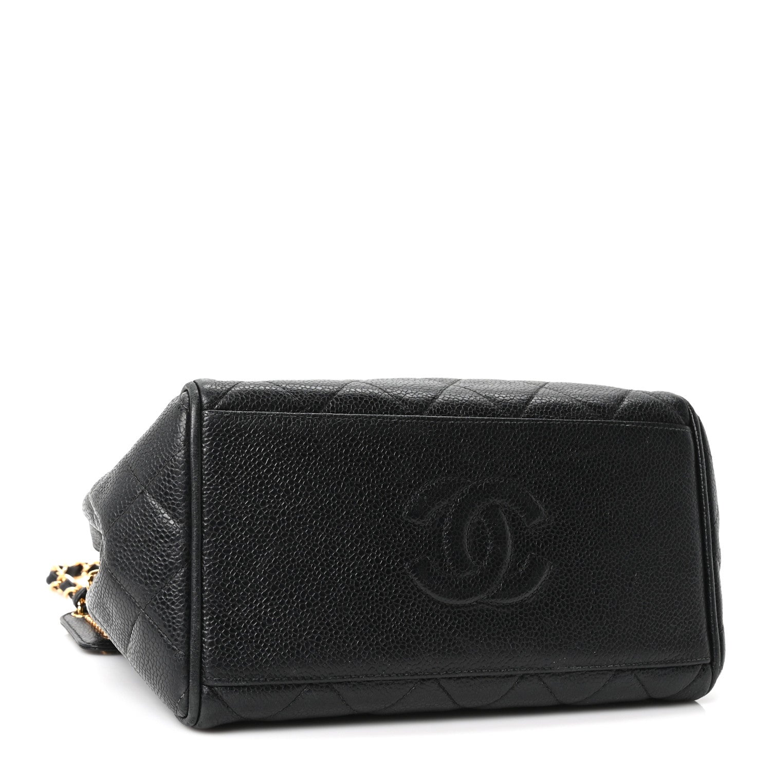 Chanel Caviar Quilted Petit Shopping Tote Black 4 of 11