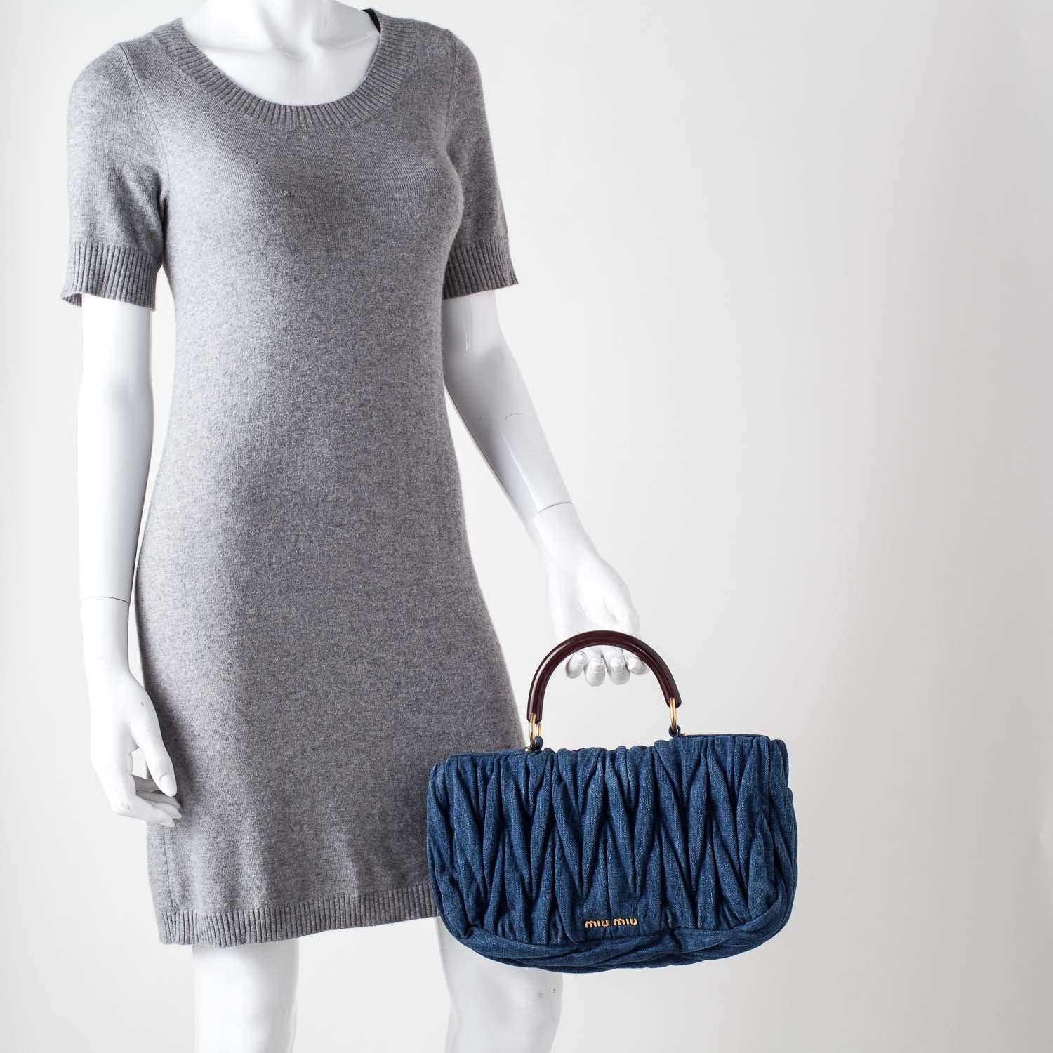 Miu Miu Denim Matelasse 2 of 11