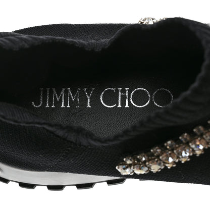 Jimmy Choo Knit Crystal Verona Sneaker 9 Black 7 of 7