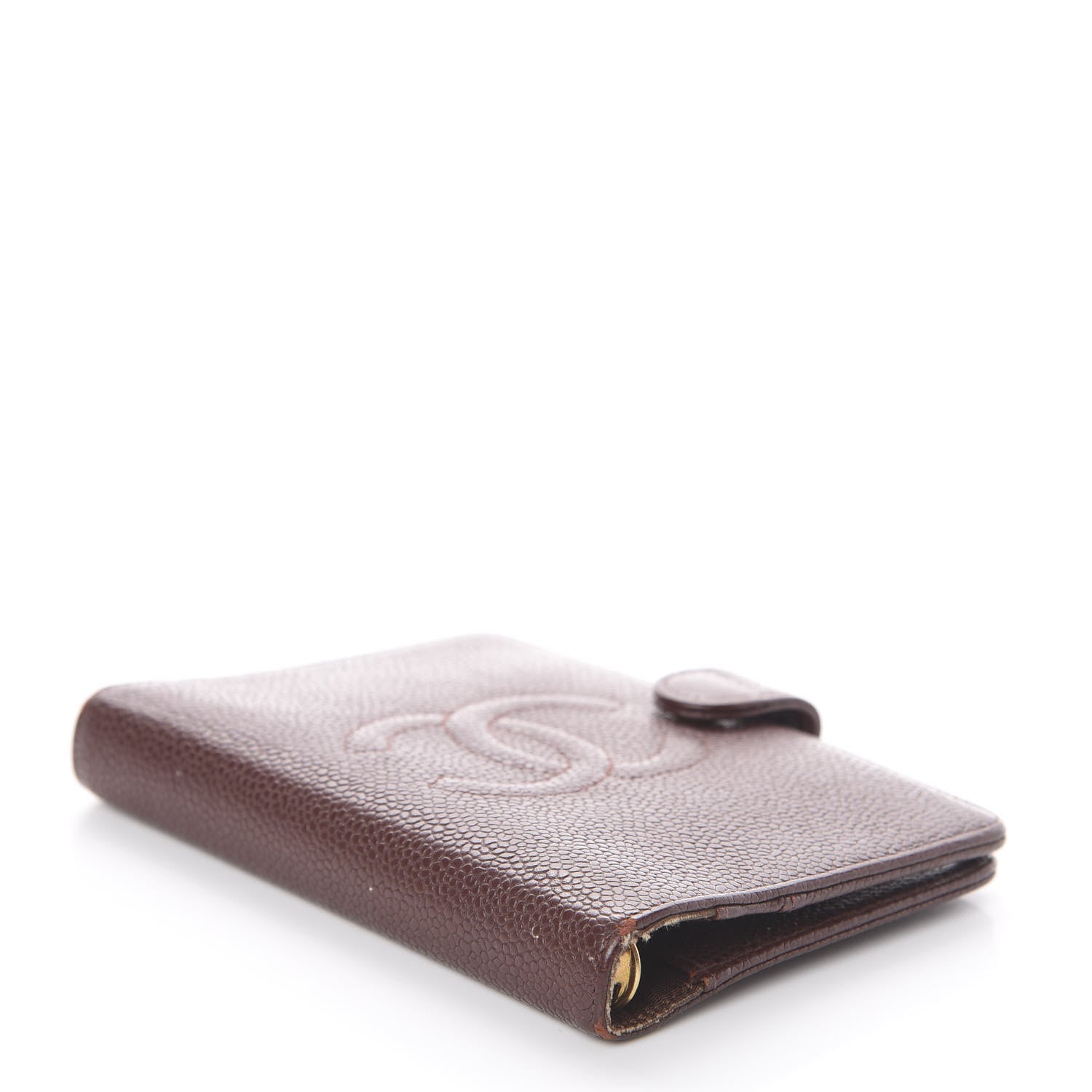 Chanel Caviar CC Small Ring Agenda Planner Brown 3 of 6