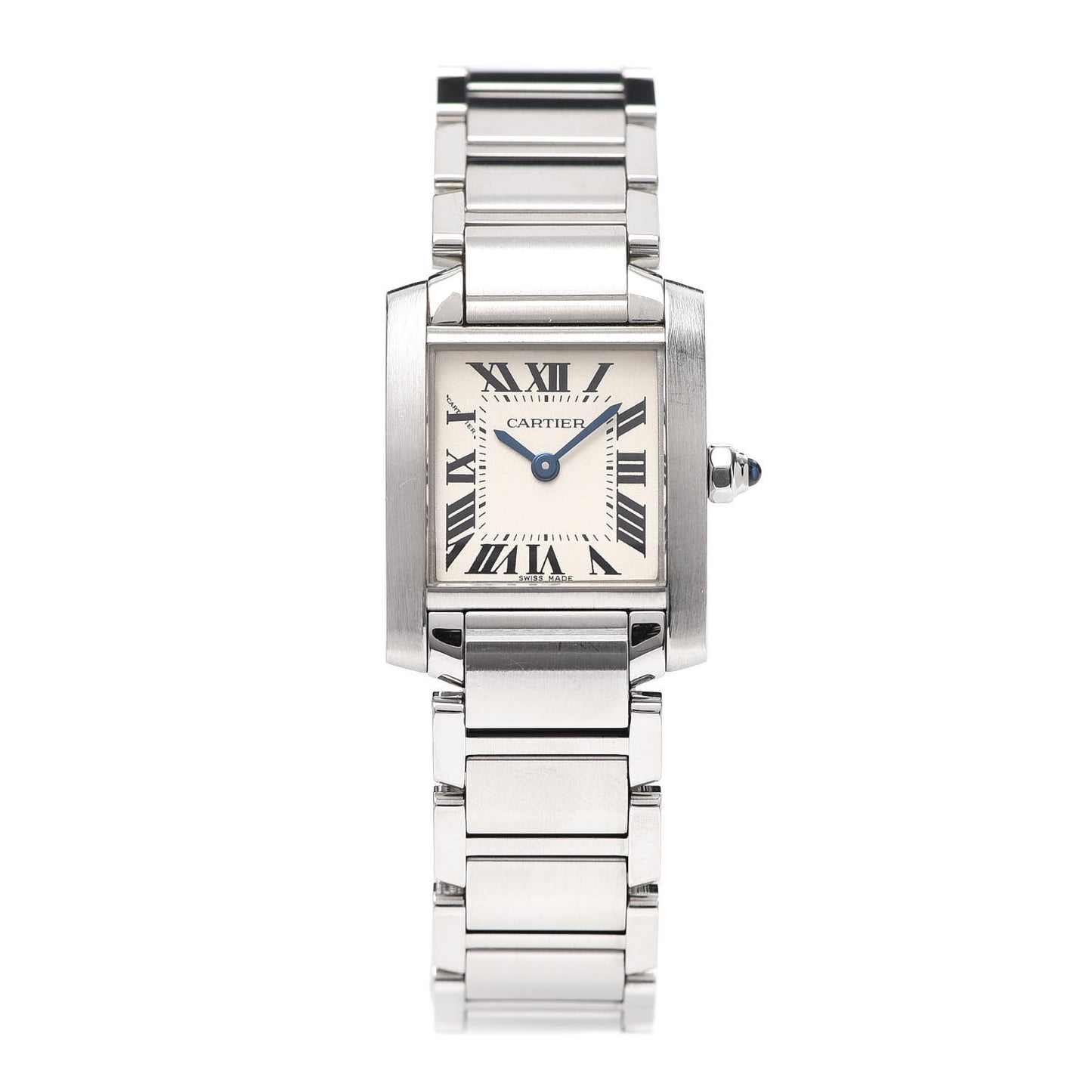 Stainless Steel 20mm Tank Francaise Quartz Watch