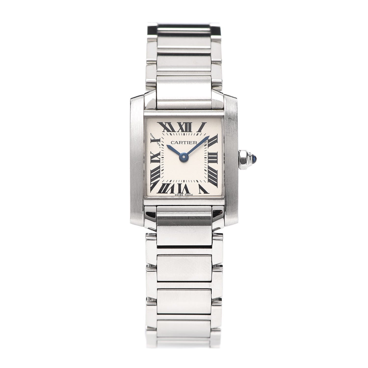 Cartier Stainless Steel 20mm Tank Francaise Quartz Watch 1 of 6