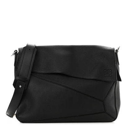 Loewe Calfskin Puzzle Messenger Bag Black 1 of 9