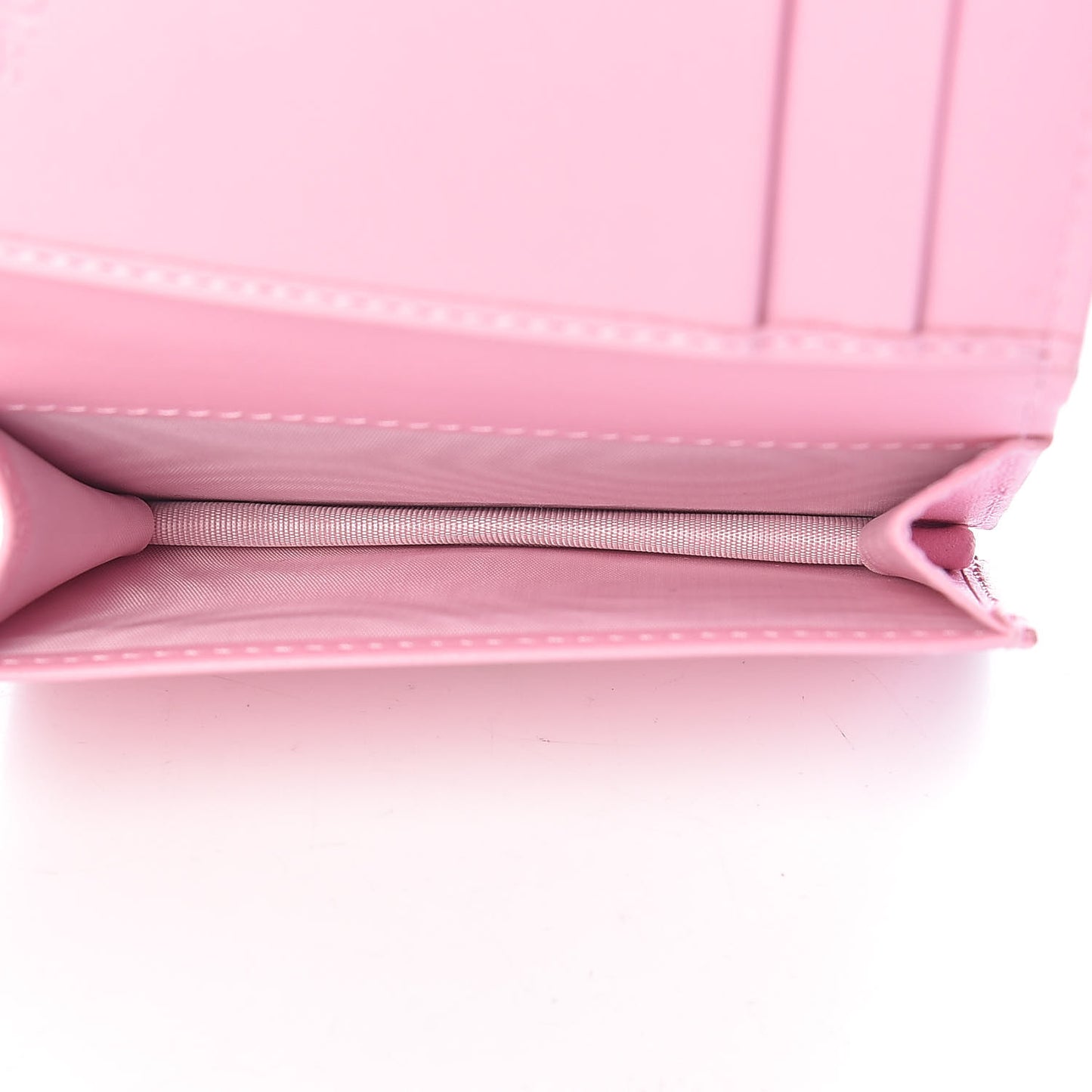 Lambskin Cannage Bi-Color Small Lady Dior Flap Card Holder Black Pink