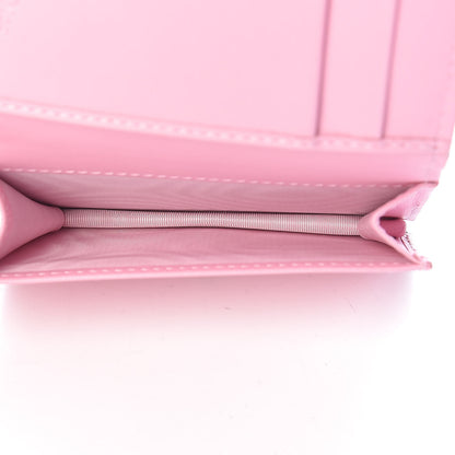 Christian Dior Lambskin Cannage Bi-Color Small Lady Dior Flap Card Holder Black Pink 5 of 8