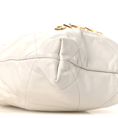 Chanel Shiny Calfskin Quilted Mini Chanel 22 White 16 of 19