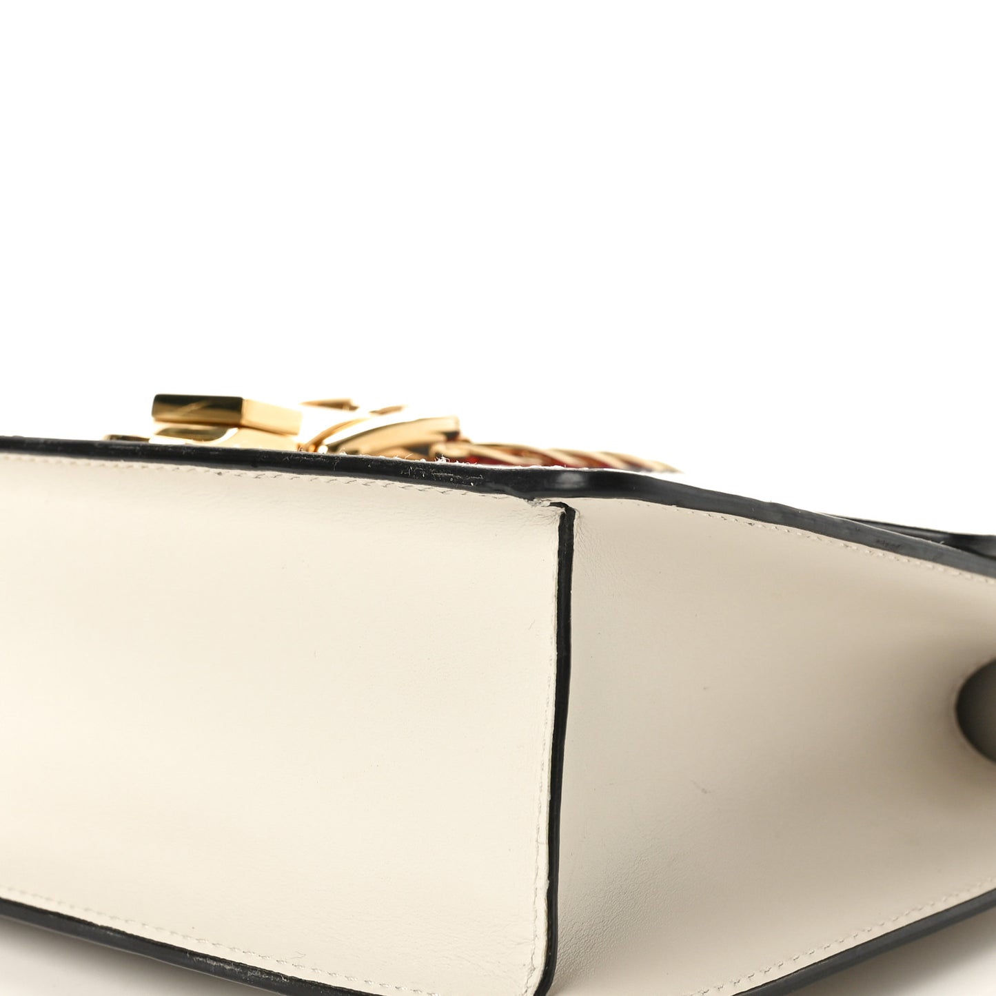 Calfskin Small Sylvie Shoulder Bag White