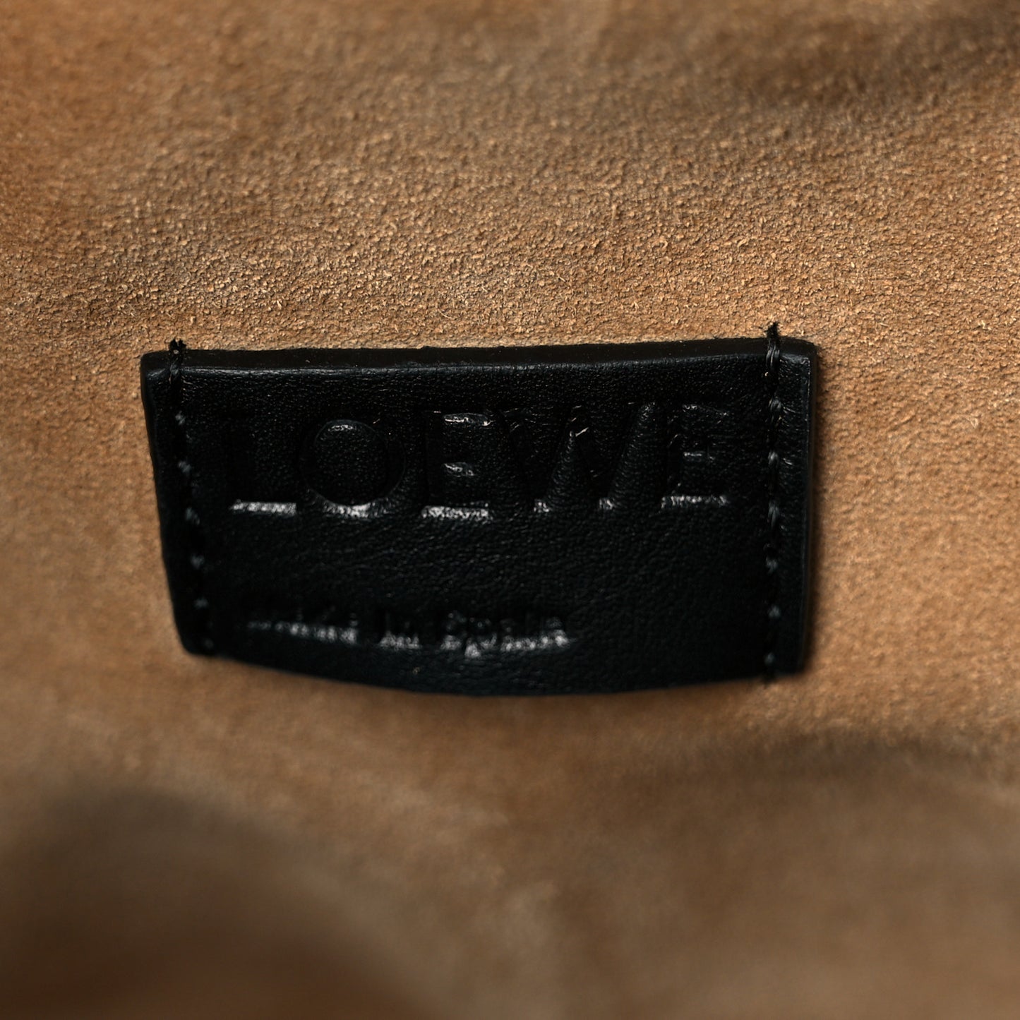 Calfskin Ondas Flamenco Knot Bag Black