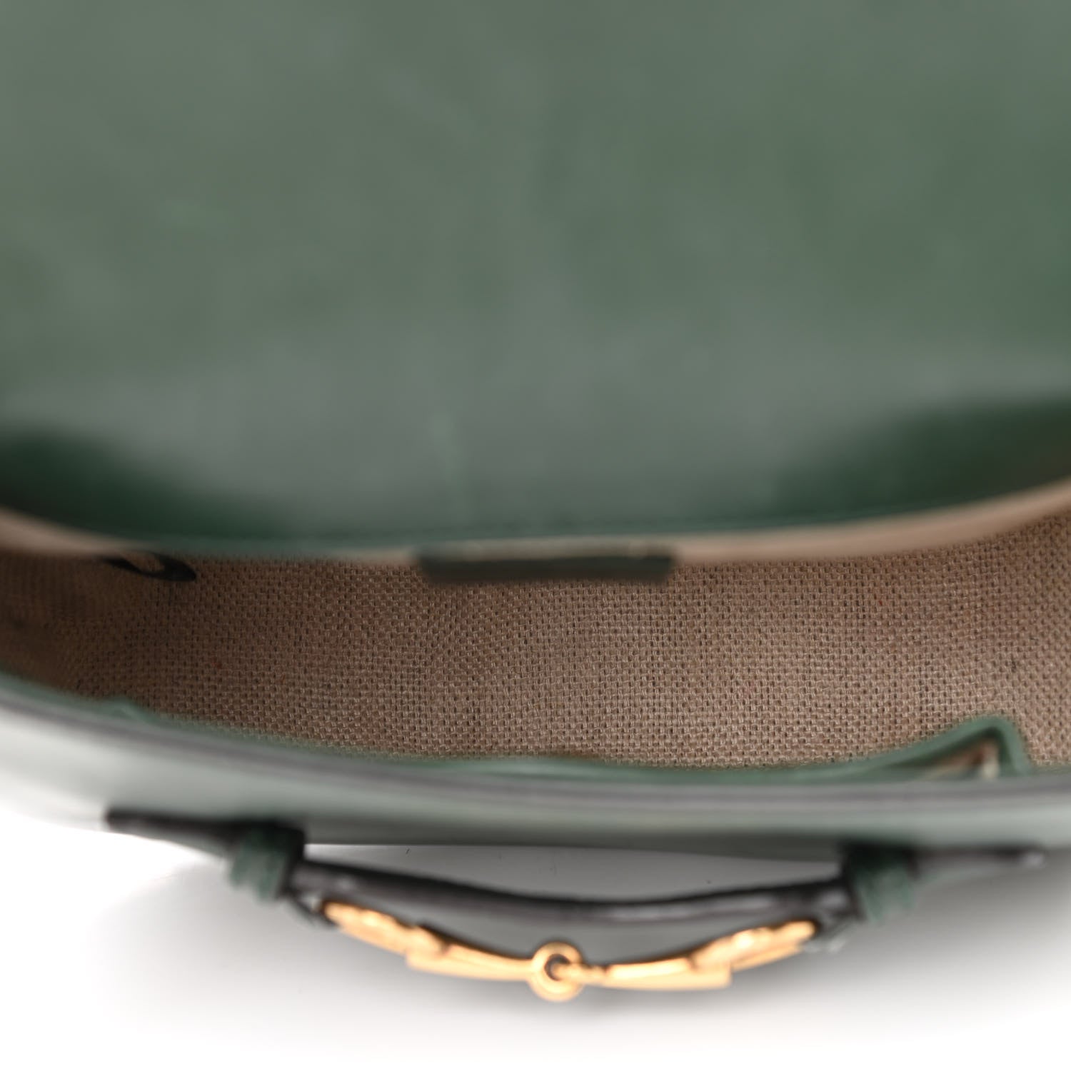 Gucci Calfskin Small Lady Web Shoulder Bag Green 5 of 11