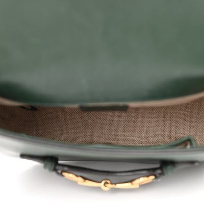 Gucci Calfskin Small Lady Web Shoulder Bag Green 5 of 11