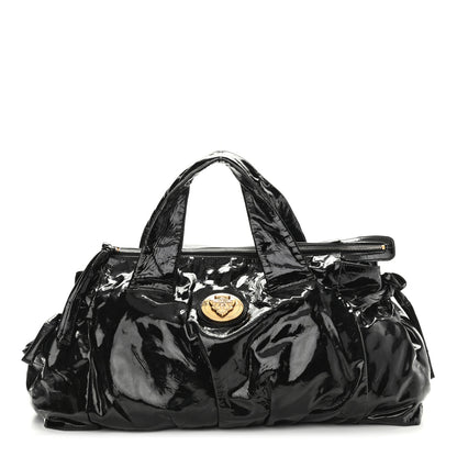 Gucci Patent Medium Hysteria Top Handle Bag Black 1 of 14