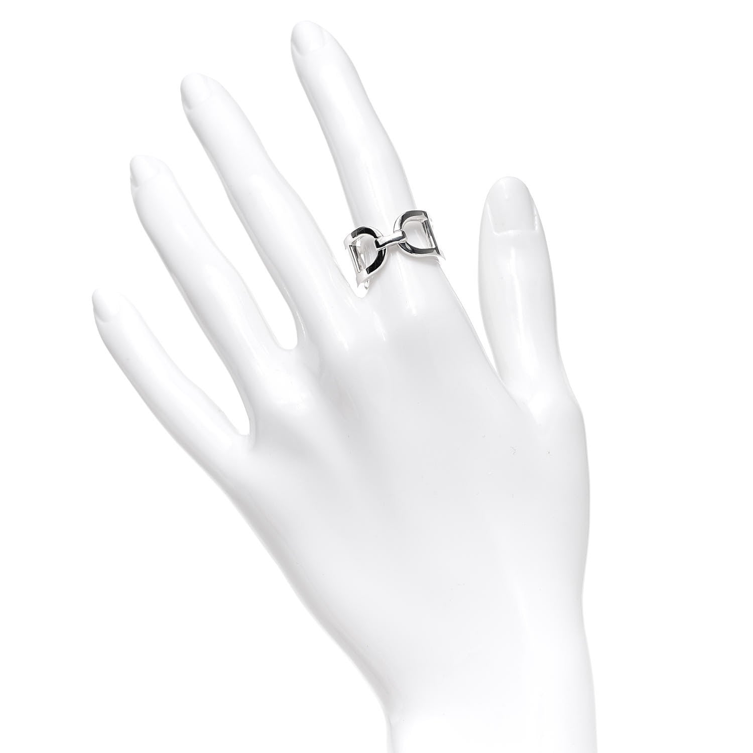 Hermes Sterling Silver MM Ever Chaine d'Ancre Ring 52 6 2 of 6