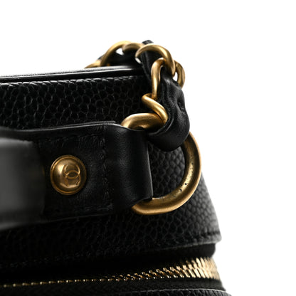 Chanel Caviar Quilted Medium CC Filigree Vanity Case Black 12 of 14