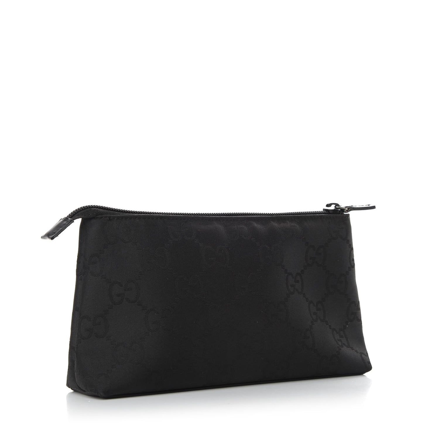 Nylon Monogram Cosmetic Pouch Black