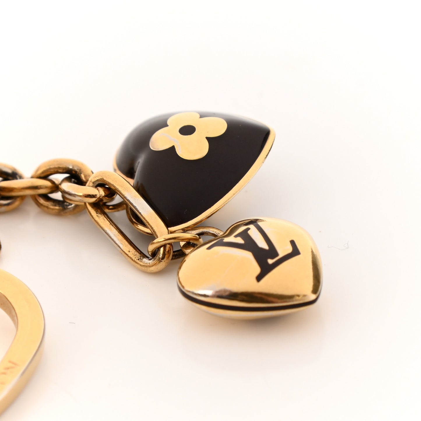 Coeurs Heart Bag Charm Key Holder Amarante