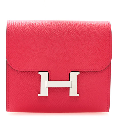 Hermes Epsom Constance Short Wallet Rose Extreme 1 of 6