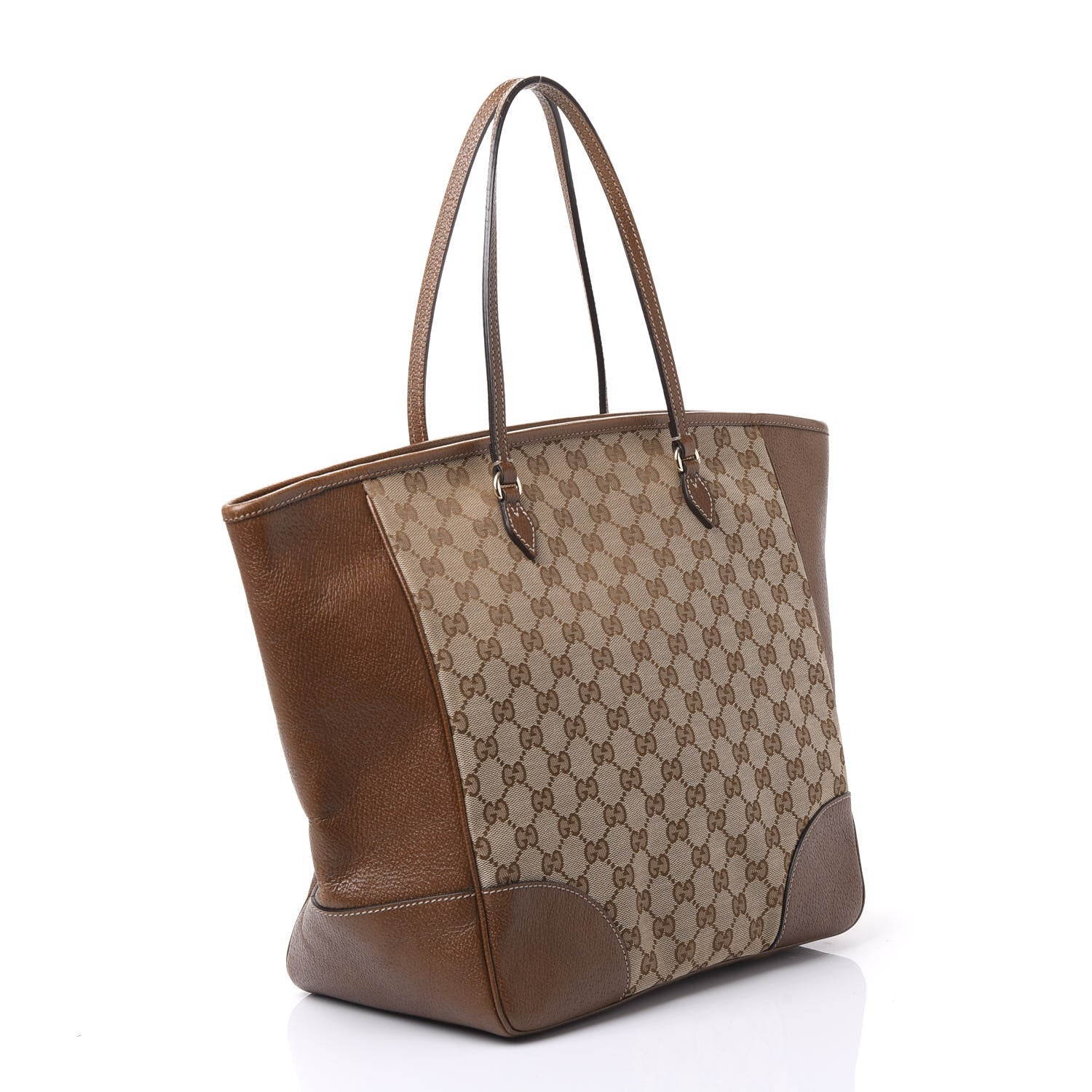 Gucci Monogram Medium Bree Zippered Tote Beige Tabacco 2 of 11