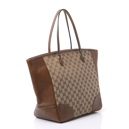 Gucci Monogram Medium Bree Zippered Tote Beige Tabacco 2 of 11