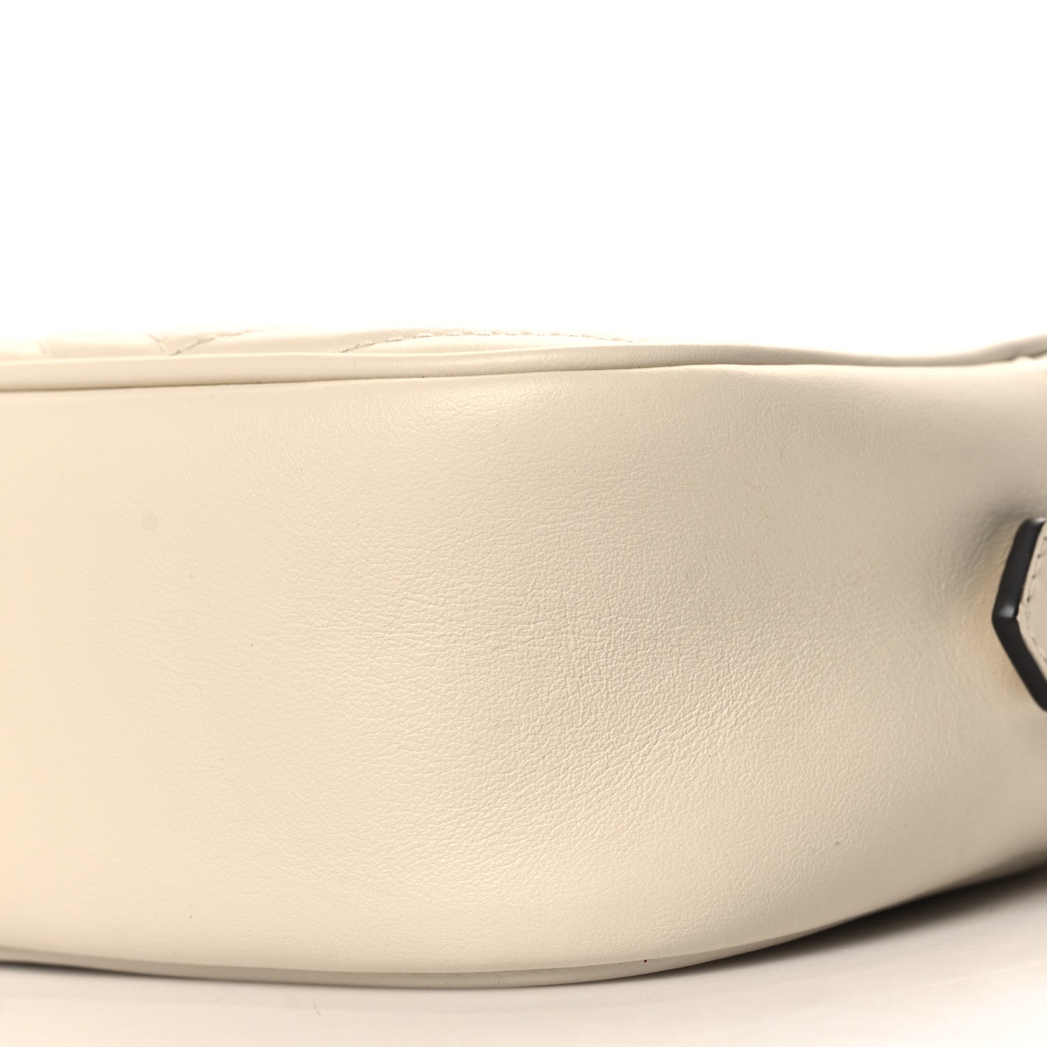 Gucci Calfskin Matelasse Small GG Marmont Chain Shoulder Bag White 10 of 10