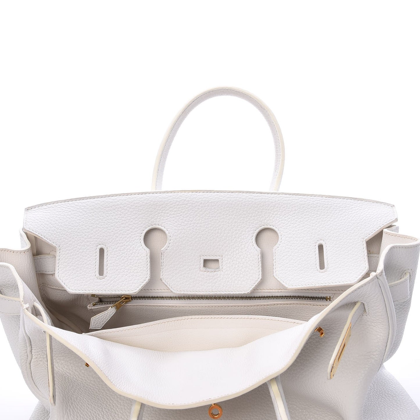 Taurillon Clemence Birkin 35 White