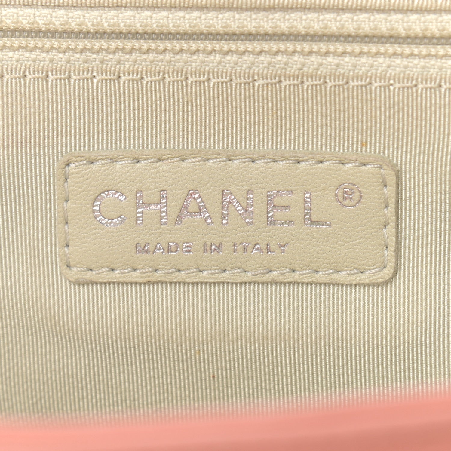 Chanel Washed Lambskin Quilted Medium Chain Around Messenger Salmon 6 of 13