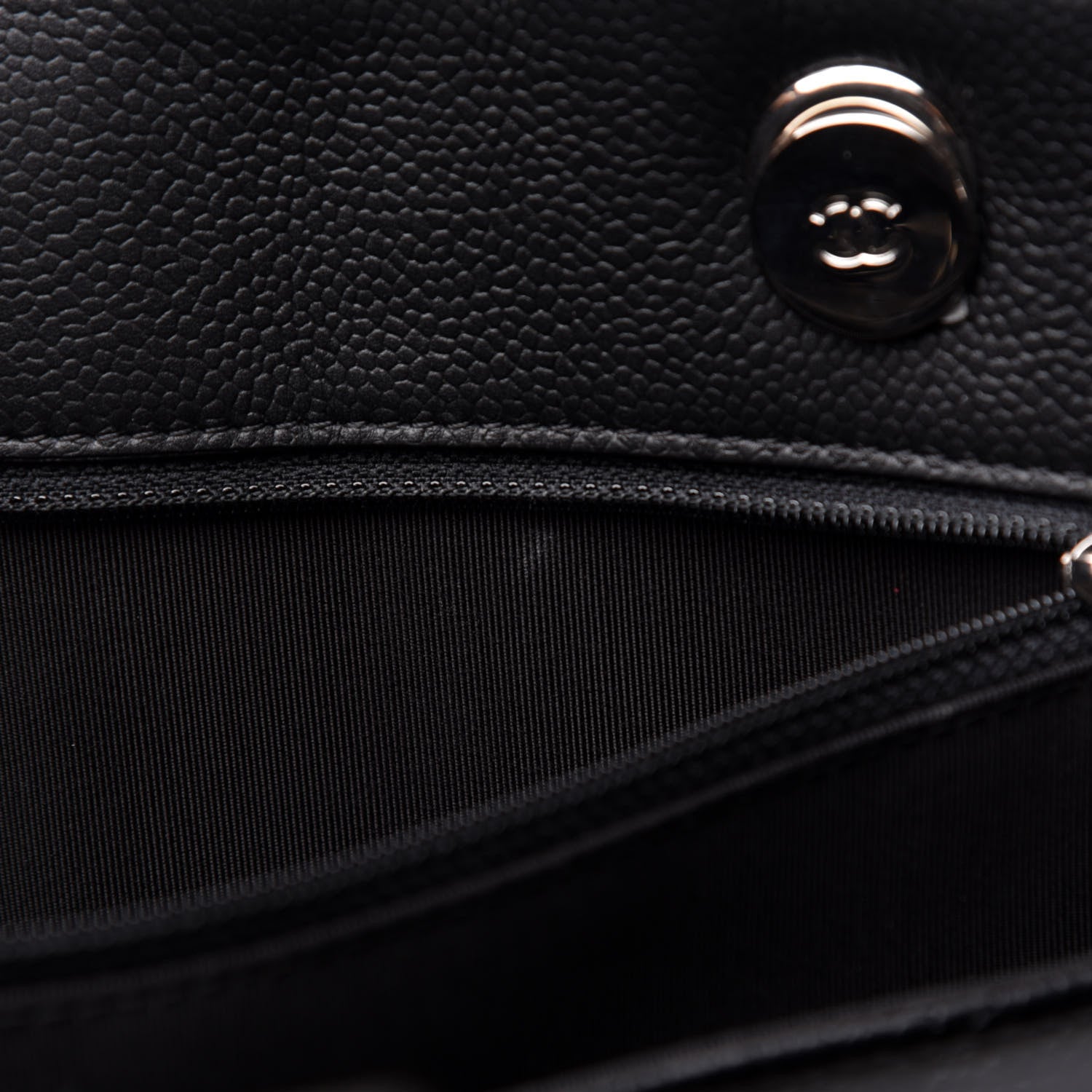 Chanel Caviar Quilted Large CC Box Shopping Tote Black 10 of 17