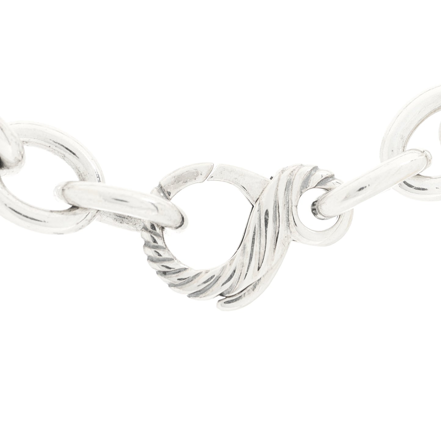 Sterling Silver 18K Yellow Gold Figaro Chain Necklace