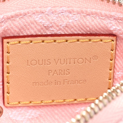 Louis Vuitton Monogram Denim Key Pouch Washed Pink 6 of 8