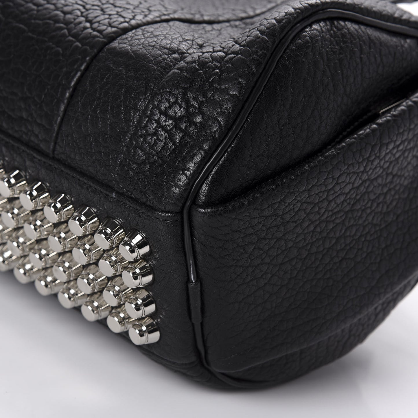 Pebbled Lambskin Rockie Black Rhodium Hardware