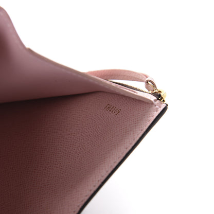 Louis Vuitton Damier Ebene Victorine Wallet Rose Ballerine 7 of 8