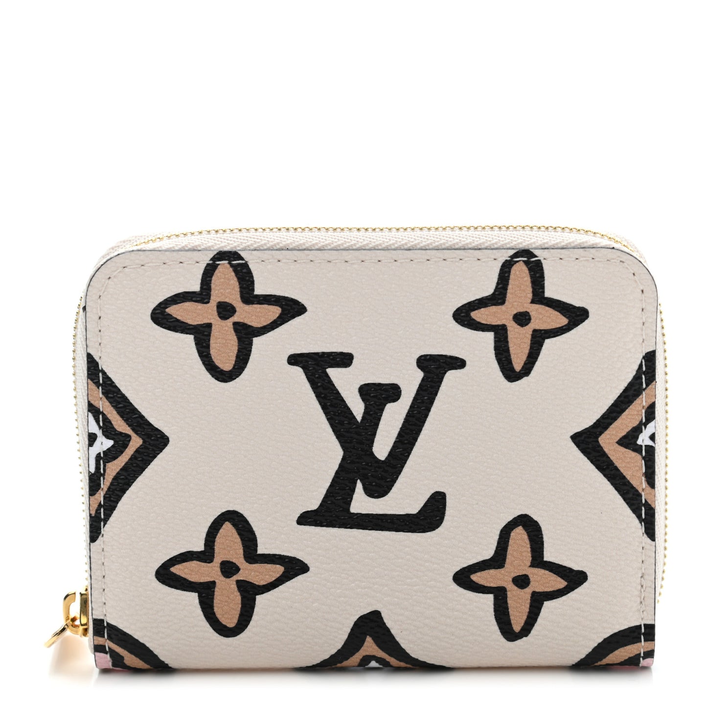 Monogram Giant Wild At Heart Zippy Coin Purse Creme