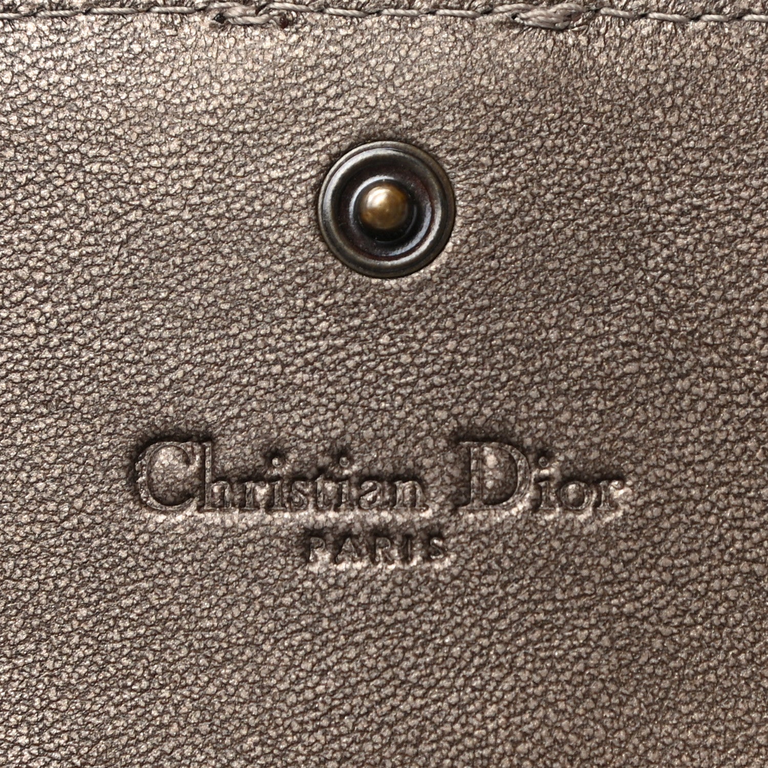 Christian Dior Metallic Grained Calfskin Cannage Crossbody Wallet 5 of 12