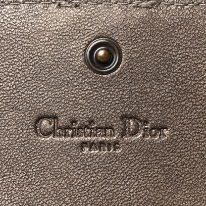 Christian Dior Metallic Grained Calfskin Cannage Crossbody Wallet 5 of 12