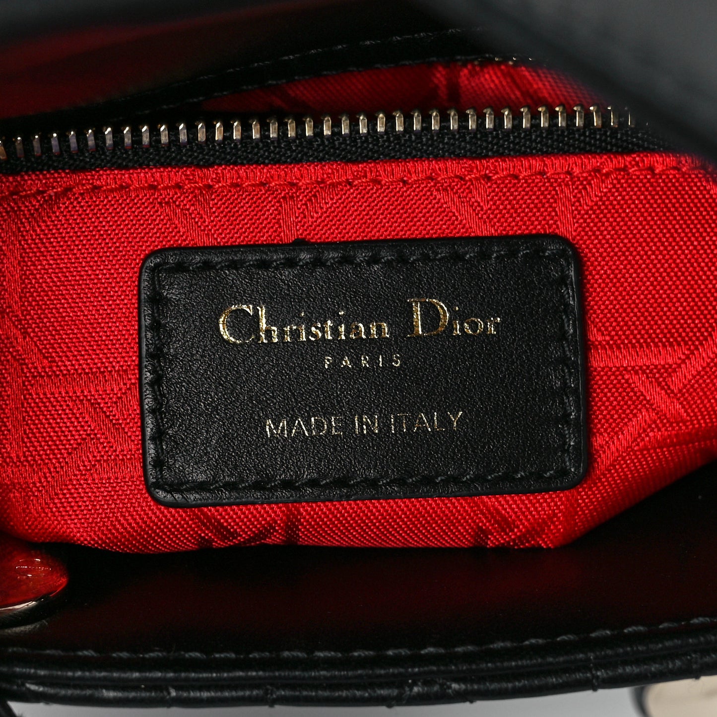 Lambskin Cannage Small My ABCDior Lady Dior Black