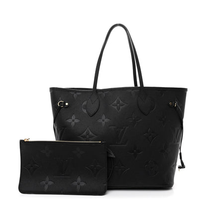 Louis Vuitton Empreinte Monogram Giant Neverfull MM Black 3 of 12