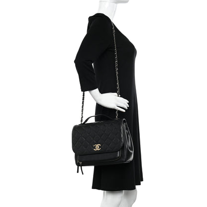 Chanel Caviar Quilted Large Business Affinity Flap Black 2 of 12