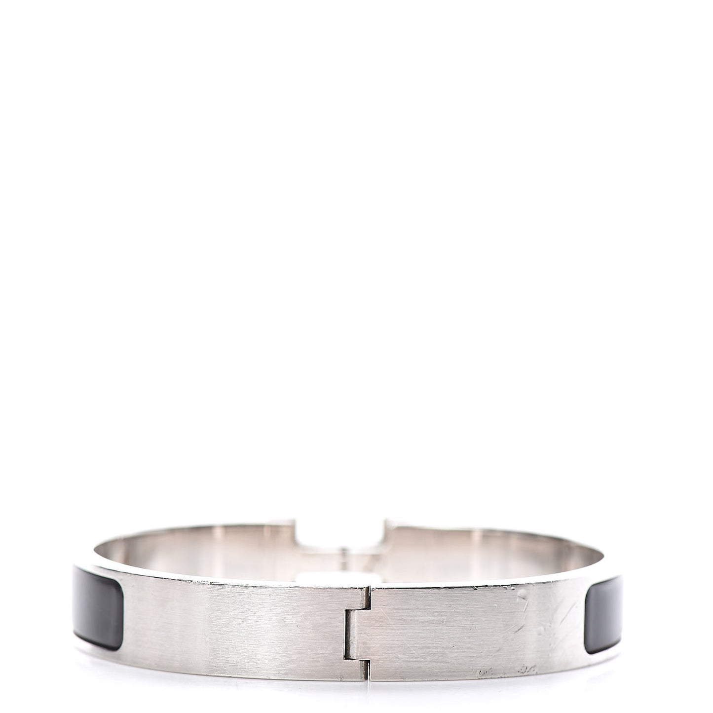 Matte Enamel Narrow Clic Clac HH Bracelet GM Black