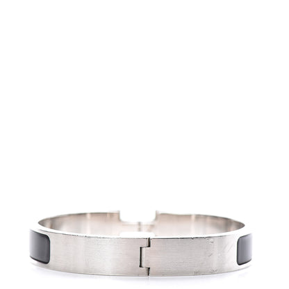 Hermes Matte Enamel Narrow Clic Clac HH Bracelet GM Black 3 of 4
