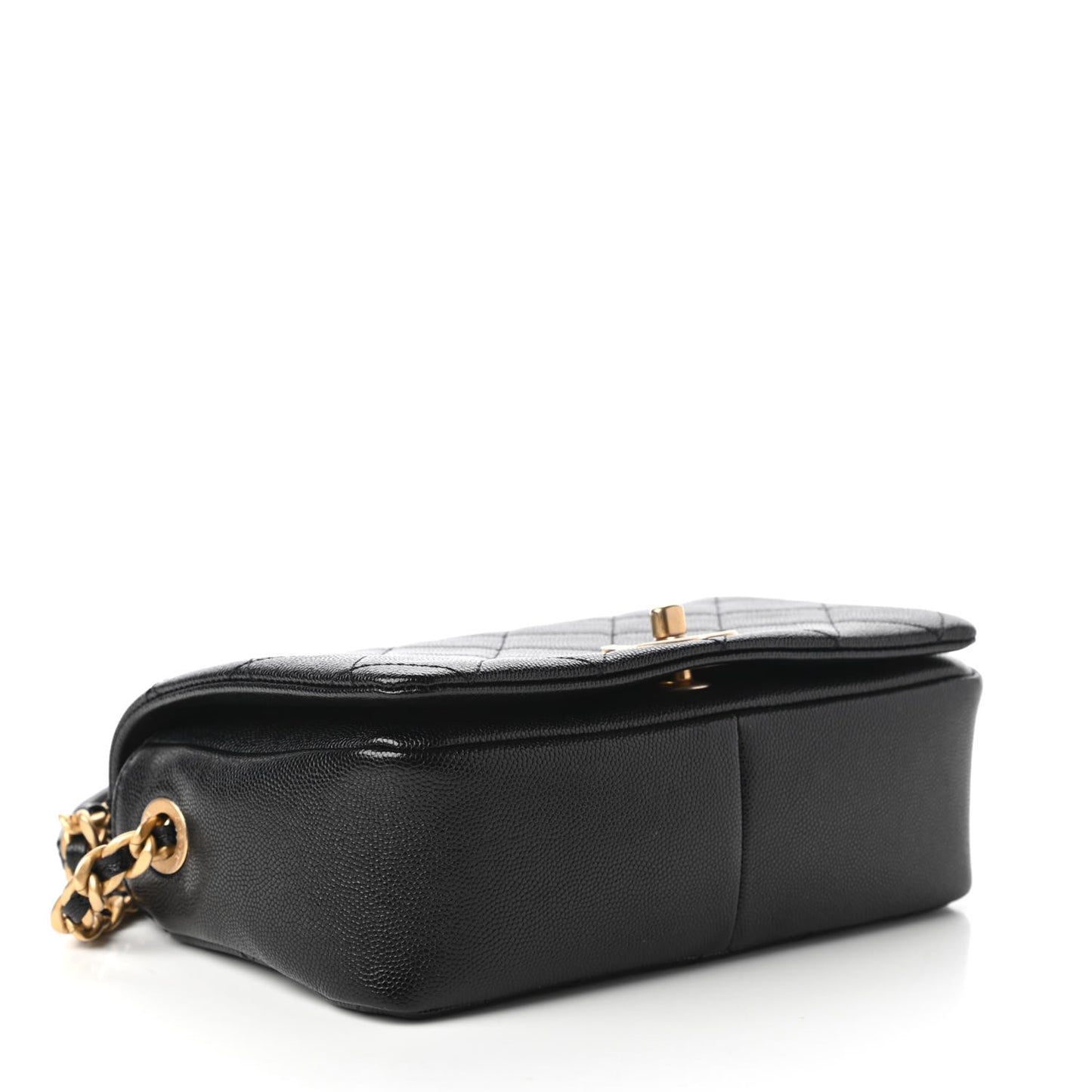 Caviar Quilted Small Fashion Therapy Flap Bag Black