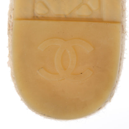 Chanel Patent Sequin CC Espadrilles 38 White 8 of 9