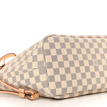 Louis Vuitton Damier Azur Neo Neverfull MM Rose Ballerine 8 of 9