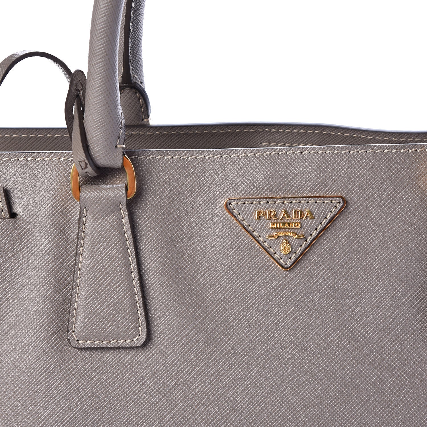 Prada Saffiano Lux Large Tote Argilla 9 of 9