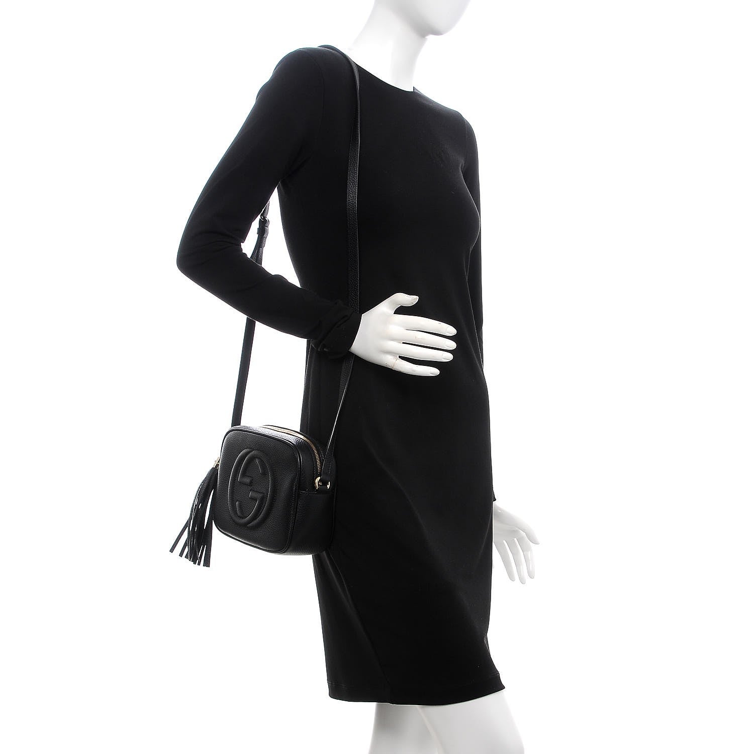 Gucci Pebbled Calfskin Small Soho Disco Bag Black 2 of 8