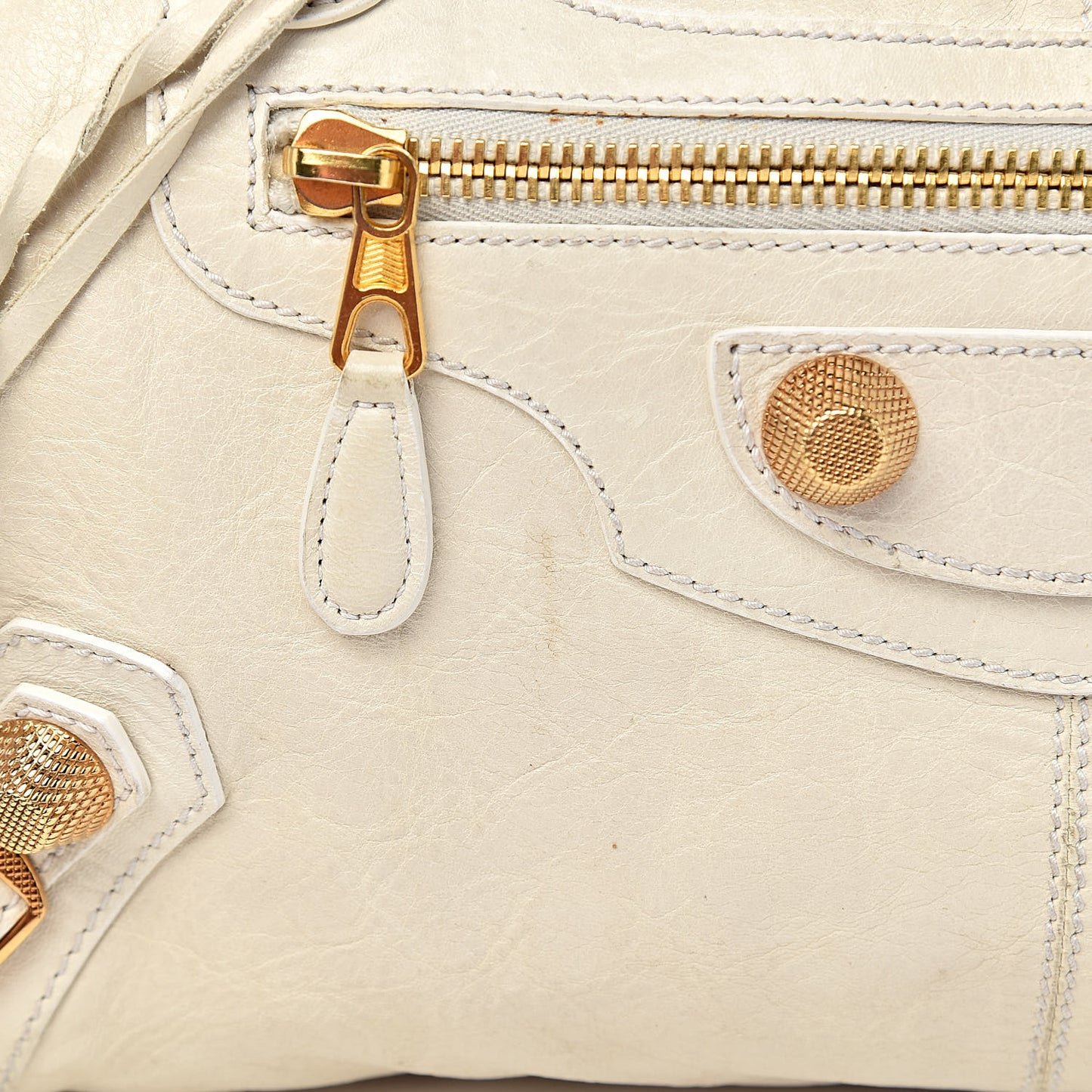 Agneau Giant 21 Gold Hardware Work Natural