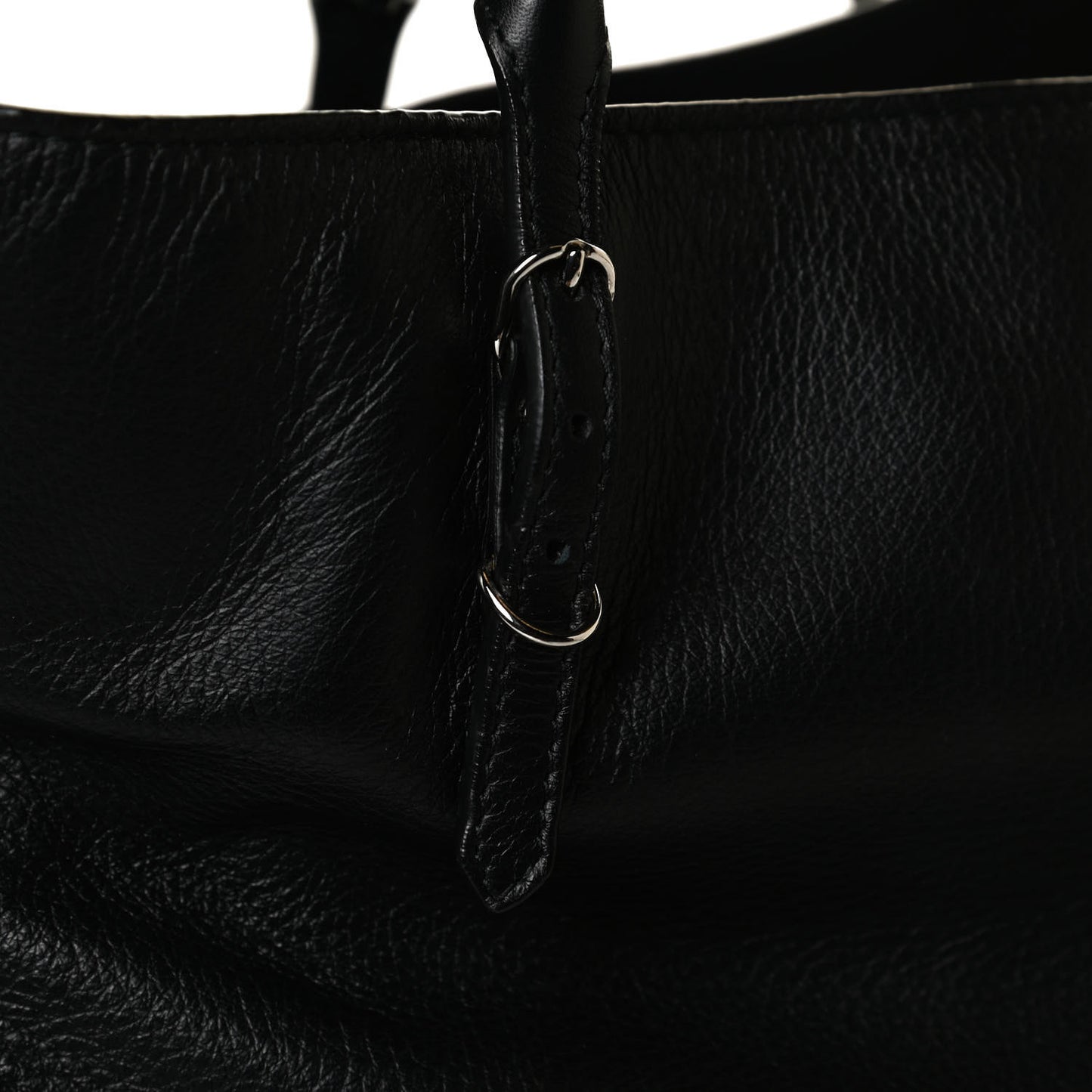 Supple Calfskin Papier A4 Zip Around Tote Black