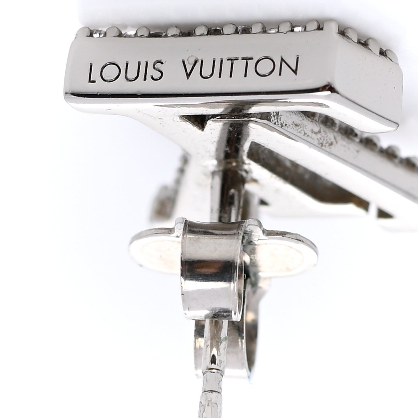 Crystal LV Iconic Earrings Silver